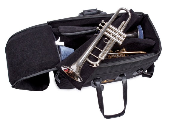 GARD Gig Bag 10-MSK Super Triple Trompete Gig Bag Synthetic mit Leder Besatz