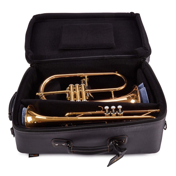 GARD Gig Bag 9-ECS-GK Elite Compact Trompete + flugelhorn Gig Bag Synthetic mit Leder Besatz