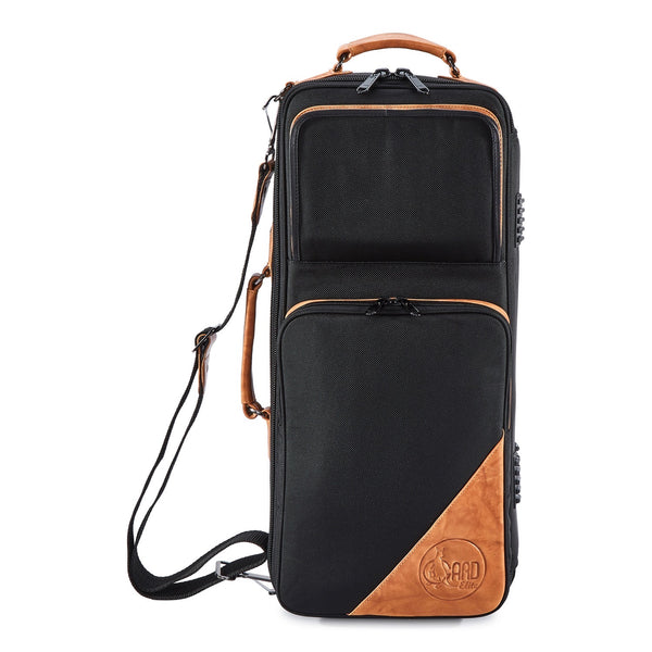 GARD Gig Bag 4-ECSK Elite Double Trompete Gig Bag Synthetic mit Leder Besatz